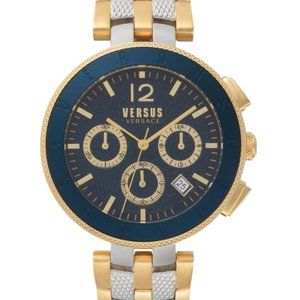 Versace Versus 44mm Gold Plated Watch